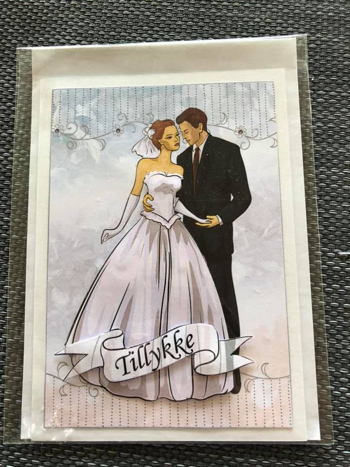 Unika kort - Bryllup